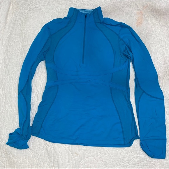 LULULEMON ATHLETICA Women Blue Half Zip - Picture 2 of 7